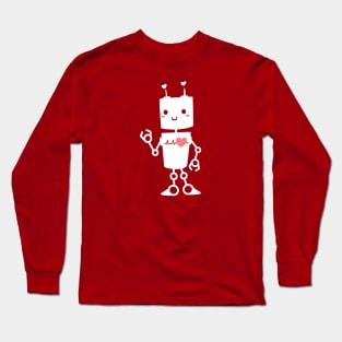 Lovebot white Long Sleeve T-Shirt